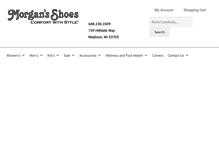 Tablet Screenshot of morganshoes.com